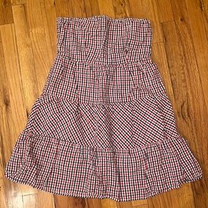 Patriotic strapless dress